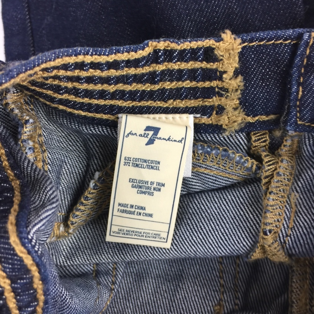 7 For all Mankind Dark Wash Denim INFANT 6-9 month - Picture 4 of 7